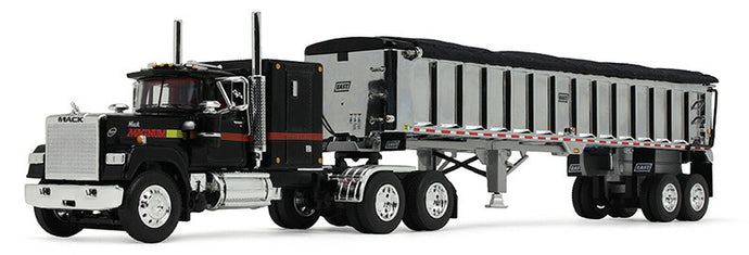 Mack 125周年 Mack Super Liner 60インチ フラットトップスリーパー & ダンプトレーラー / DCP 1/64