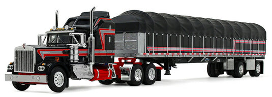 Kenworth W900A エアロダインスリーパー & 53フィート Wilson フラットベッドトレーラー / DCP 1/64