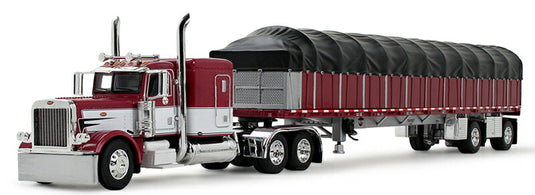 Peterbilt 389 63インチ フラットトップスリーパー & 53フィート Wilson フラットベッドトレーラー / DCP 1/64