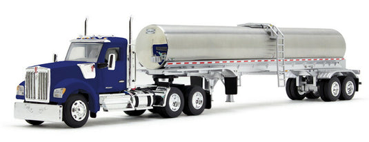 Kenworth W990 デイキャブ バイパーブルー & Walker 食品用タンカートレーラー / DCP 1/64