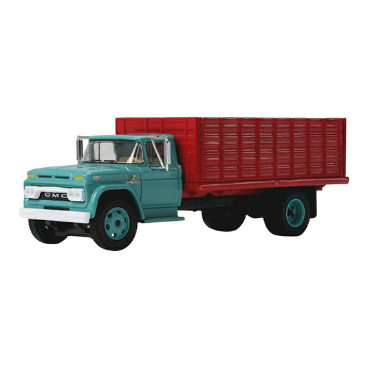 GMC 4000 Grain Truckトラック Turquoise and Red / DCP 1/64 模型