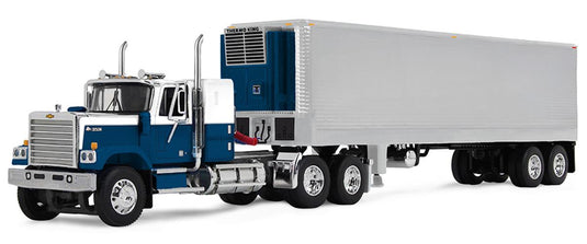 Chevroletシボレー Bison with 34 Flat Top Sleeper in Blueブルー / DCP 1/64 模型
