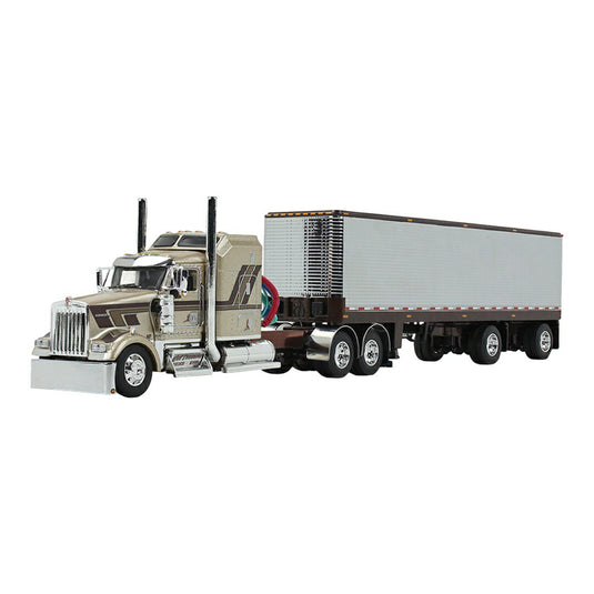 Kenworthケンワース W900L with 60 Aerodyne Sleeper and 40' V / DCP 1/64 模型