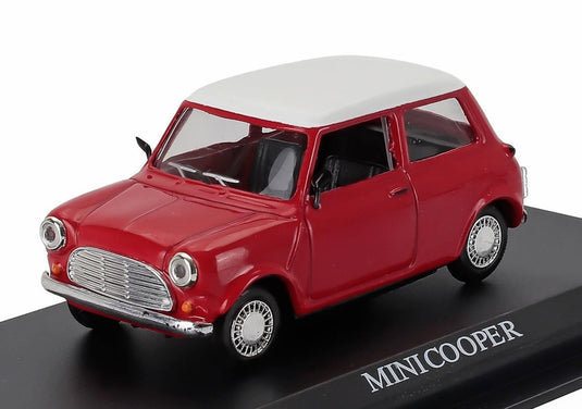 MORRISモーリス ミニクーパー 1970 レッド ホワイト DEL-PRADO-CAR-COLLECTION / EDICOLA 1/43 ミニカー