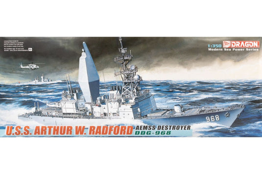 USS Arthur W. Radford DD-968 AEMSS Destroyer 組み立てプラモキット模型 艦船 /Dragon 1/350