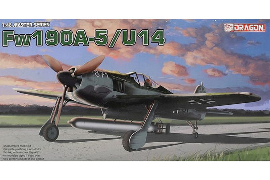 Focke-Wulf Fw190A-5/U-14 組み立てプラモキット模型 戦闘機 /Dragon 1/48