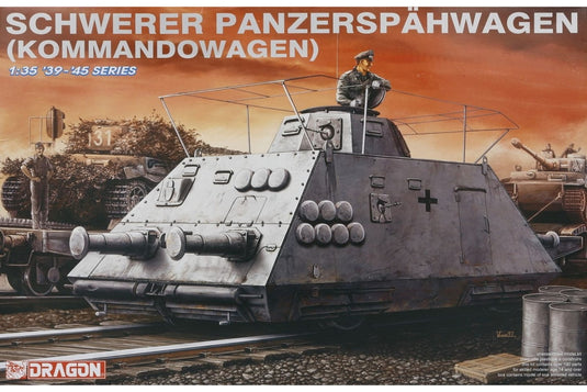 Schwerer Panzerspaehwagen Kommandowagen 組み立てプラモキット模型 装甲車 /Dragon 1/35