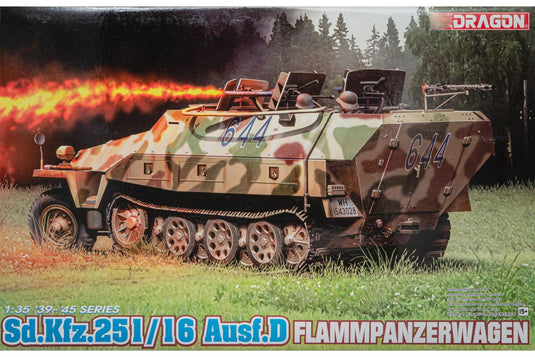 Sd.Kfz.251/16 Ausf.D Flammpanzerwagen 火炎放射装甲車 組み立てプラモキット模型 装甲車 /Dragon 1/35