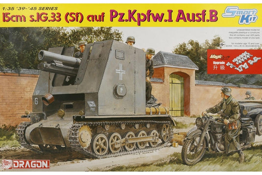 15cm s.IG.33 (Sf) auf Pz.Kpfw.I Ausf.B 組み立てプラモキット模型 戦車 /Dragon 1/35