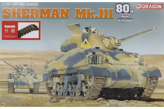 Sherman Mk.III 80周年記念 Battle of El Alamein 組み立てプラモキット模型 戦車 /Dragon 1/35