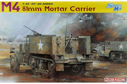 M4 Half-Track 81mm Mortar Carrier 81mm迫撃砲搭載型 組み立てプラモキット模型 装甲車 /Dragon 1/35