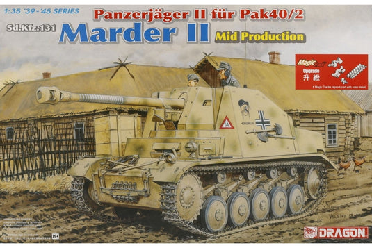 Sd.Kfz.131 Panzerjaeger II fuer PaK40/2 Marder II Mid Production 組み立てプラモキット模型 戦車 /Dragon 1/35