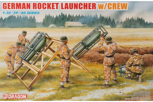 German Rocket Launcher w/Crew ドイツ軍ロケットランチャー クルー付き 組み立てプラモキット模型 ミリタリー /Dragon 1/35
