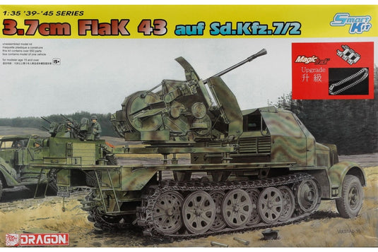 3.7cm FlaK 43 auf Sd.Kfz.7/2 組み立てプラモキット模型 ミリタリー /Dragon 1/35
