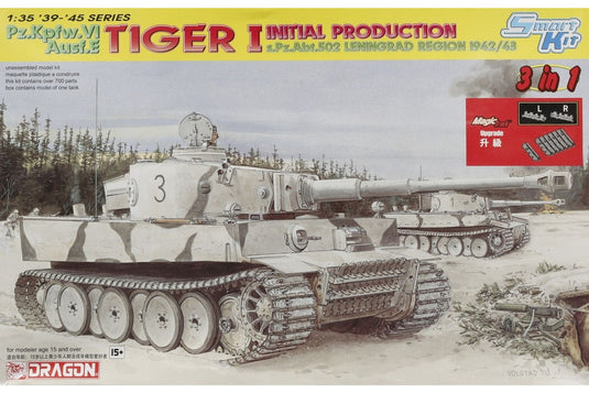 Pz.Kpfw. VI Ausf. E Tiger I Initial Production s.Pz.Abt. 502 Leningrad Region 1942/43 組み立てプラモキット模型 戦