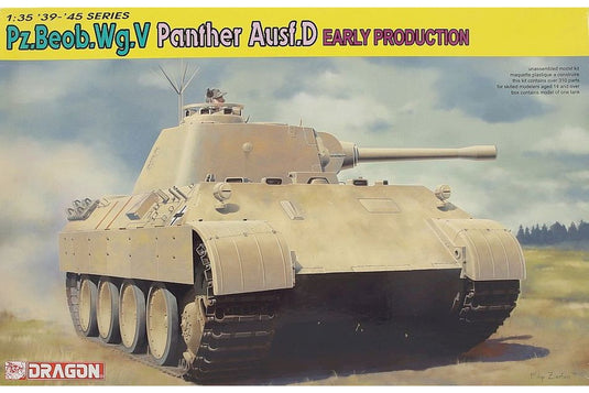 Pz.Beob.Wg.V Panther Ausf.D Early Production 組み立てプラモキット模型 戦車 /Dragon 1/35