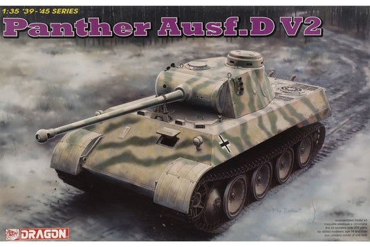 Panther Ausf.D V2 組み立てプラモキット模型 戦車 /Dragon 1/35