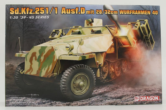 Sd.Kfz.251/1 Ausf.D mit 28/32cm Wurfrahmen 40 組み立てプラモキット模型 戦車 /Dragon 1/35