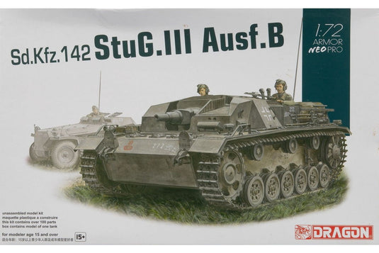 Sd.Kfz. 142 StuG. III Ausf. B w/ Neo Tracks / Dragonドラゴン 1/72 組み立てプラモキット模型
