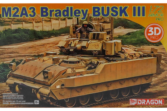 M2A3 Bradley BUSK III 3D Printed Parts 組み立てプラモキット模型 戦車 /Dragon 1/72