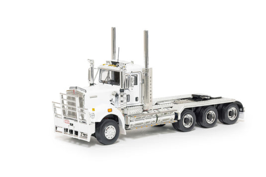 【予約】2026年発売予定 DRAKE KENWORTH C509 デイキャブ トライドライブ ホワイト/ブラック トラクタ / DRAKE 1/50 建設機械模型 工事車両