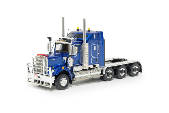 【予約】2026年発売予定 DRAKE KENWORTH C509 トライドライブ メタリックブルー トラクタ / DRAKE 1/50 建設機械模型 工事車両