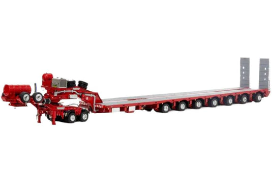 ドーリー 2x8 + 低床ローダー 7x8 rosso レッド トレーラー / Drake 1/50 建設機械模型 工事車両