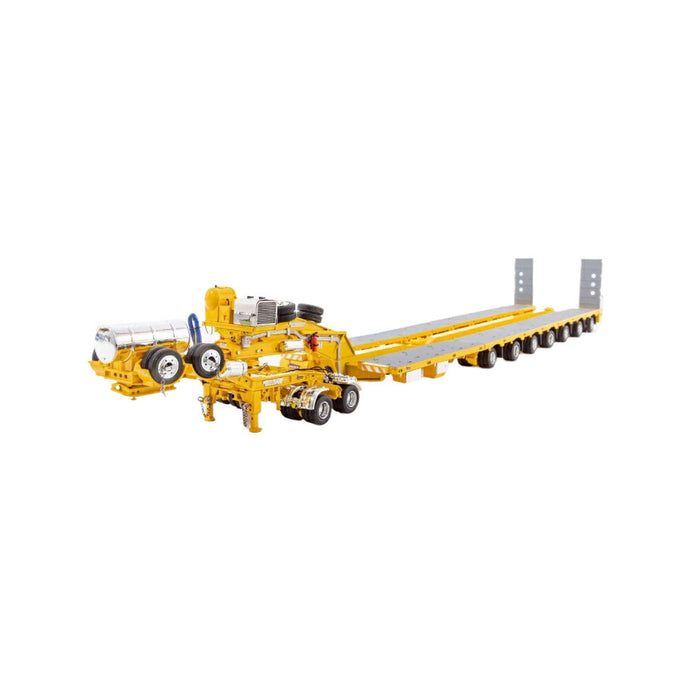 Chrome Yellow 7x8 steerable lowloader + トレーラー / DRAKE 1/50 建設機械模型 工事車両