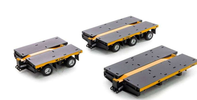 Big Hill Cranes Accessory Set Deck 2x8 + Deck 3x8 + Clipトレーラー /DRAKE 1/50 建設機械模型