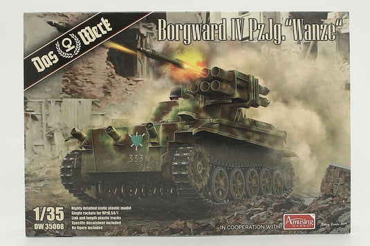 Borgward IV Panzerjaeger Wanze 組み立てプラモキット模型 戦車 /Das Werk 1/35