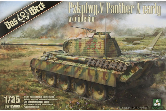 Pz.Kpfw.V Sd.Kfz. 171 Panther Ausf. A Early w/o interior 組み立てプラモキット模型 戦車 /Das Werk 1/35