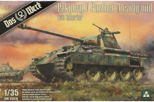 Pz.Kpfw.V Sd.Kfz. 171 Panther Ausf. A Early/Mid 組み立てプラモキット模型 戦車 /Das Werk 1/35