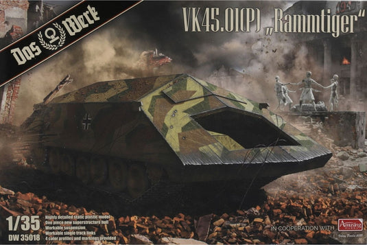 VK45.01(P) Rammtiger ラムティーガー 組み立てプラモキット模型 戦車 /Das Werk 1/35
