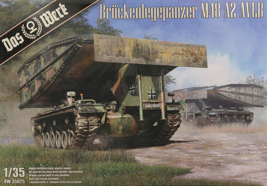 Brueckenlegepanzer M48 A2 AVLB 架橋戦車 組み立てプラモキット模型 戦車 /Das Werk 1/35