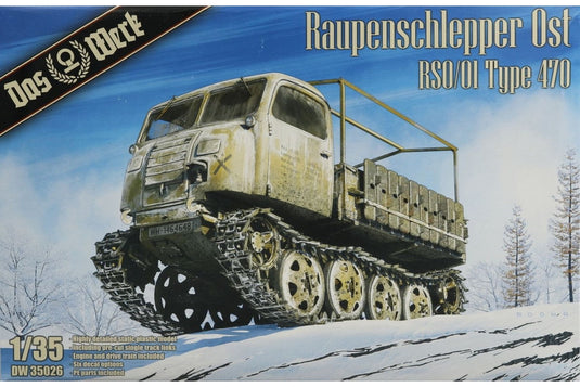 Raupenschlepper Ost RSO/O1 Type 470 組み立てプラモキット模型 ミリタリー /Das Werk 1/35