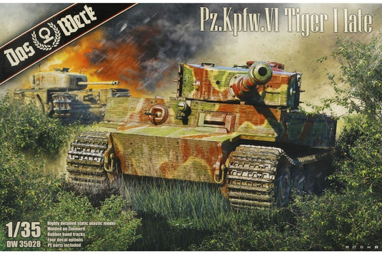 Pz.Kpfw.VI Tiger I late タイガーI 後期型 組み立てプラモキット模型 戦車 /Das Werk 1/35