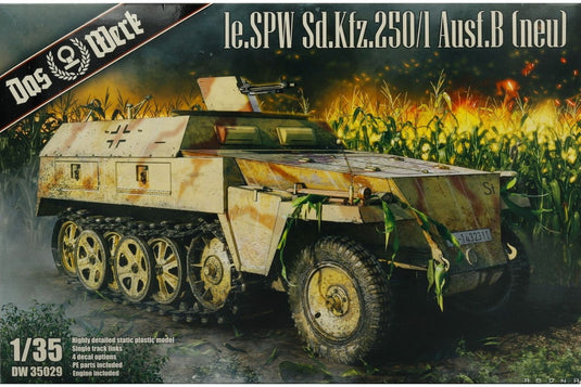Sd.Kfz.250/1 Ausf.B neu 組み立てプラモキット模型 装甲車 /Das Werk 1/35