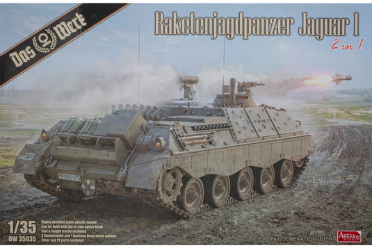 Raketenjagdpanzer Jaguar 1 2in1 組み立てプラモキット模型 戦車 /Das Werk 1/35