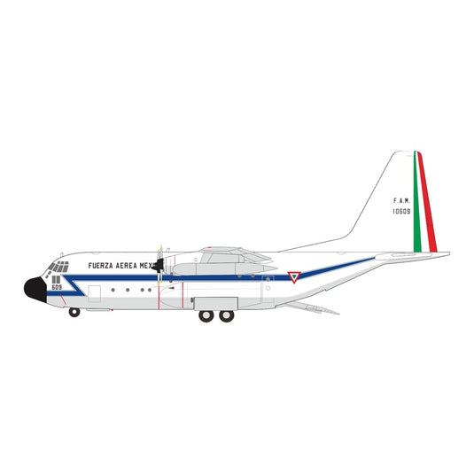 メキシコ空軍 Mexican Air Force ロッキード C-130A ハーキュリーズ (L-182) / El Aviador 1/200 飛行機模型 ミリタリー