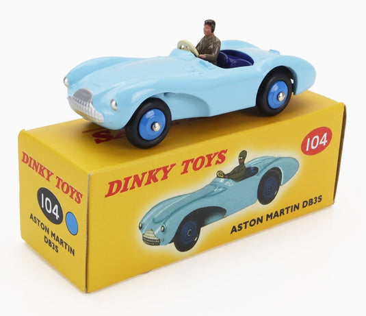 ASTON MARTINアストンマーティン DB3S スパイダー 1954 ライトブルー DINKY-ATLAS-COLLECTION / EDICOLA 1/43 ミニカー