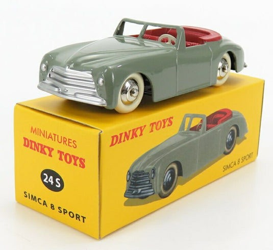 SIMCAシムカ 8 SPORT SPIDER 8スポーツスパイダー 1955 グレー / EDICOLA 1/43 ミニカー