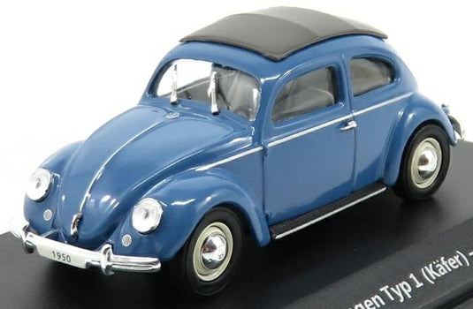 VOLKSWAGENフォルクスワーゲン BEETLEビートル TYPEタイプ I KAEFERケーファー CABRIOLETカブリオレ CLOSEDクローズド 1950 BLUEブ / EDICOLA 1/43 ミニカー