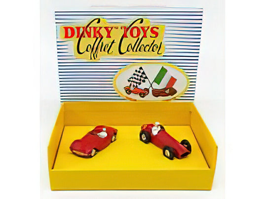 FERRARI - 500 F2 N 2 + MASERATI 2000 SPORT SPIDER - COFFRET BOX - RED/EDICOLA 1/43ミニカー