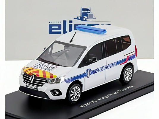 RENAULT カングー 市警察 2023 ホワイト ブルー/ ELIGOR 1/43 ミニカー