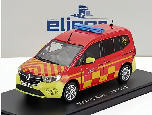 RENAULT カングー SDIS 87 消防 2020 レッド イエロー/ ELIGOR 1/43 ミニカー