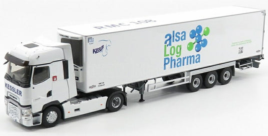 Renaultルノー T520 High Truckトラック Semi Frigo Kessler Alsa Log Pharma Transports 2016 ホワイト / ELIGOR 1/43 トラック商用車
