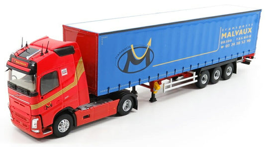 Volvoボルボ FH4 500 Globetrotterグローブトロッター 2016 Truckトラック Malvaux Transports Telonatoマルヴォートラ / ELIGOR 1/43 トラック商用車