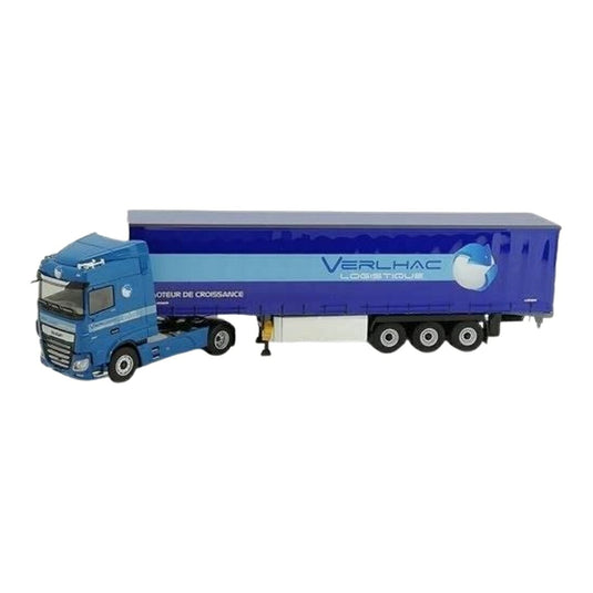 Verlhac Logistique DAF XF MY2017 スペースキャブ ボックストレーラー / Eligor 1/43 ミニカー トラック模型