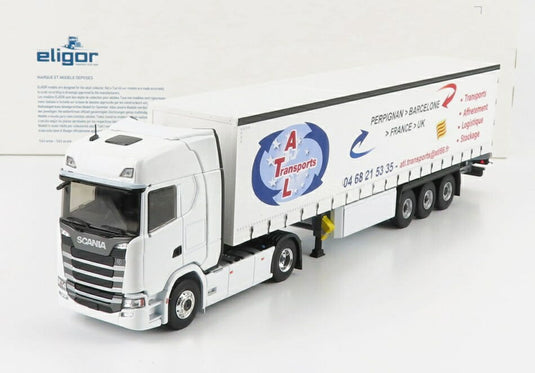 Scaniaスカニア S500 2016 Truckトラック Telonatoテロナート ATL Transport Whiteホワイト / ELIGOR 1/43 トラック商用車
