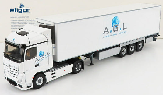 Mercedes Benzメルセデスベンツ Actrosアクトロス 5 1851 2018 Truckトラック SemiFrigoセミフリゴ Armor Global Logi / ELIGOR 1/43 トラック商用車